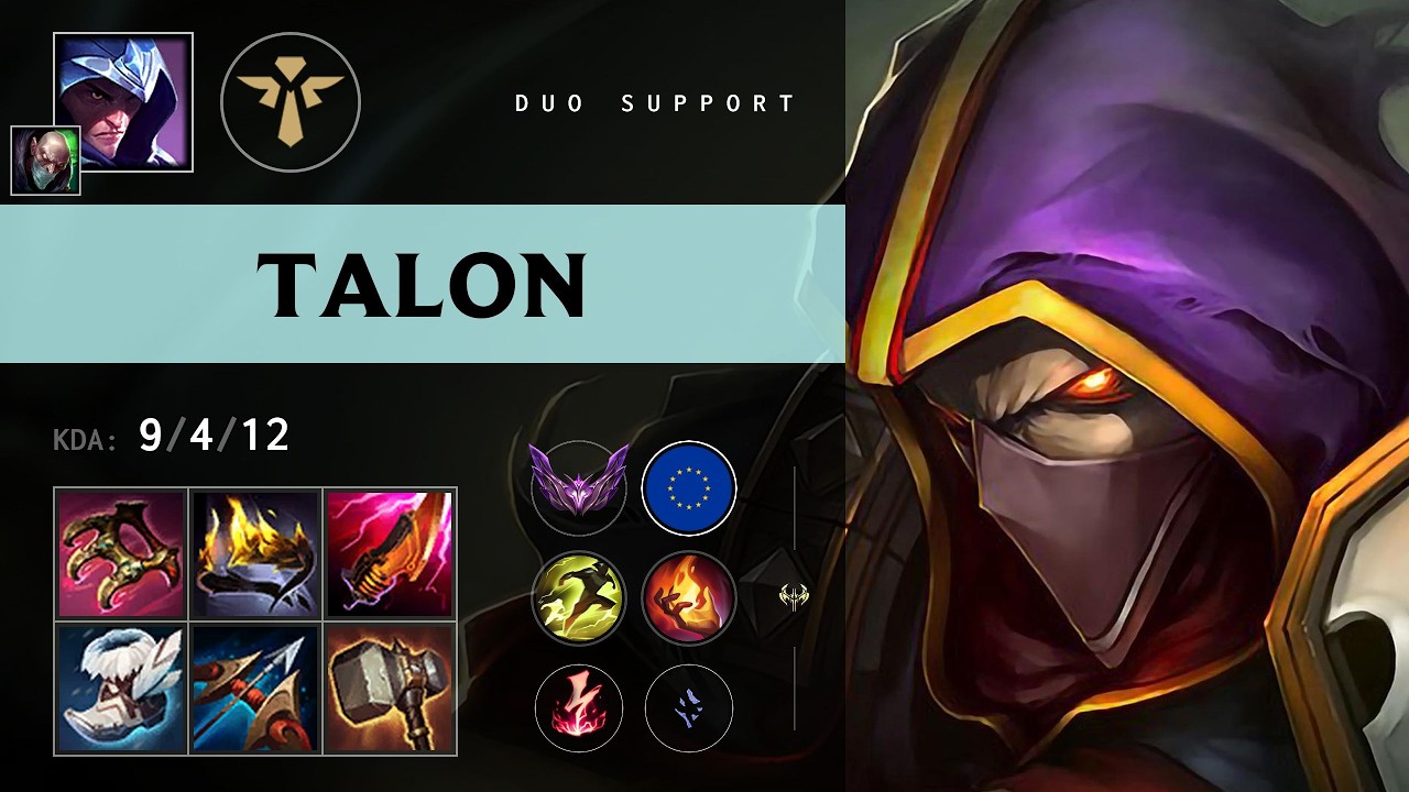 Talon Support vs Nami - EUW Master Patch 26.14