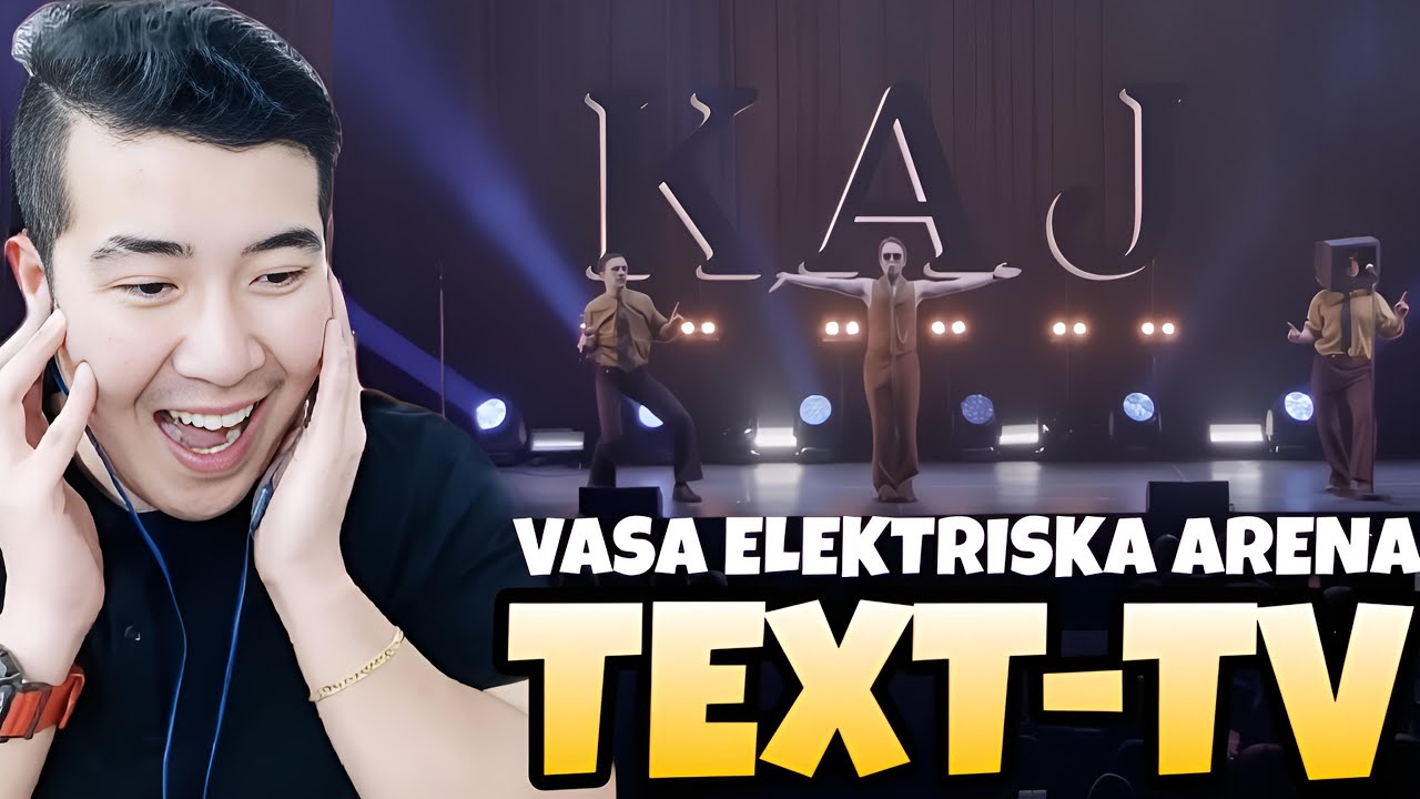 KAJ - TEXT-TV live (Vasa elektriska arena) | EUROVISON SWEDEN 2025 | REACTION