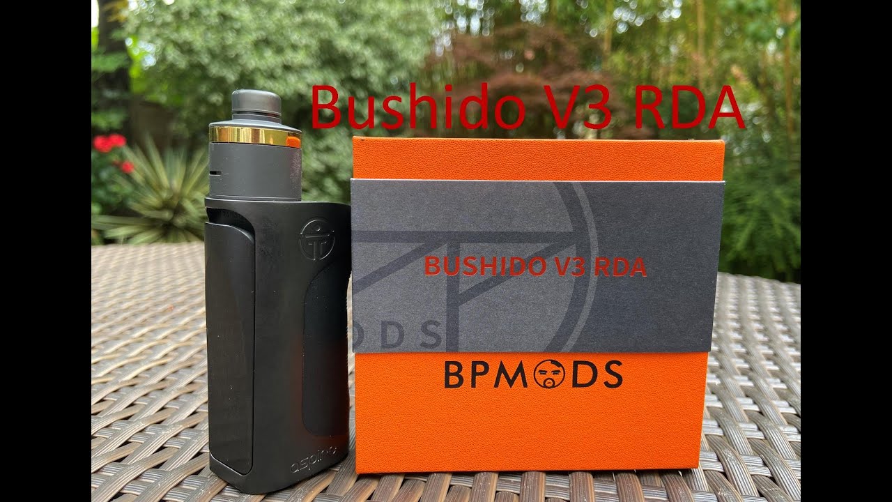 Bushido V3 RDA By BP Mods | Compact, sleek & very flavourful | Vaping as RDL on a MTL coil & wattage