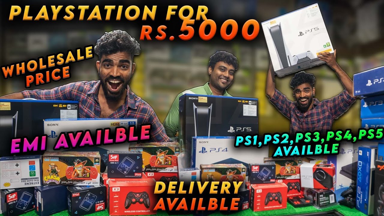PLAYSTATION FOR JUST 5K PS1, PS2, PS3, PS4, PS5, ALL EMI AVAILABLE ALL OVER INDIA DELIVERY AVAILABLE
