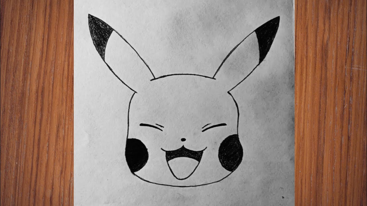 How to draw a Pikachu for beginner step by step tutorial 