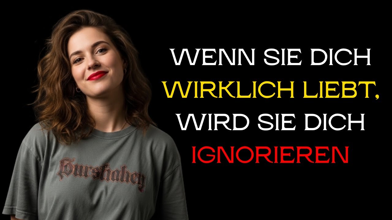 Wenn sie dich wirklich liebt, wird sie dich ignorieren.
