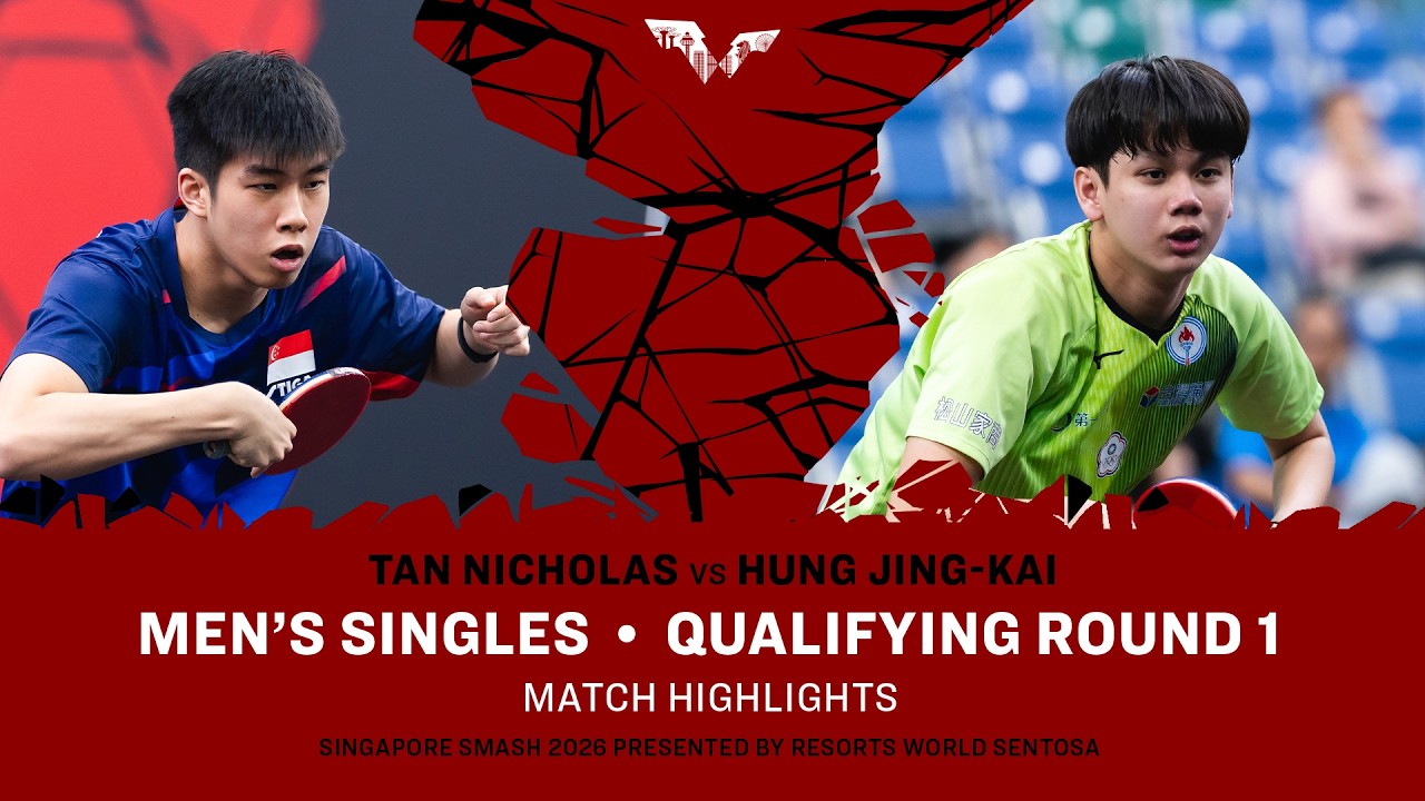 Tan Nicholas vs Hung Jing Kai | MS QR 1 | #WTTSingapore2026
