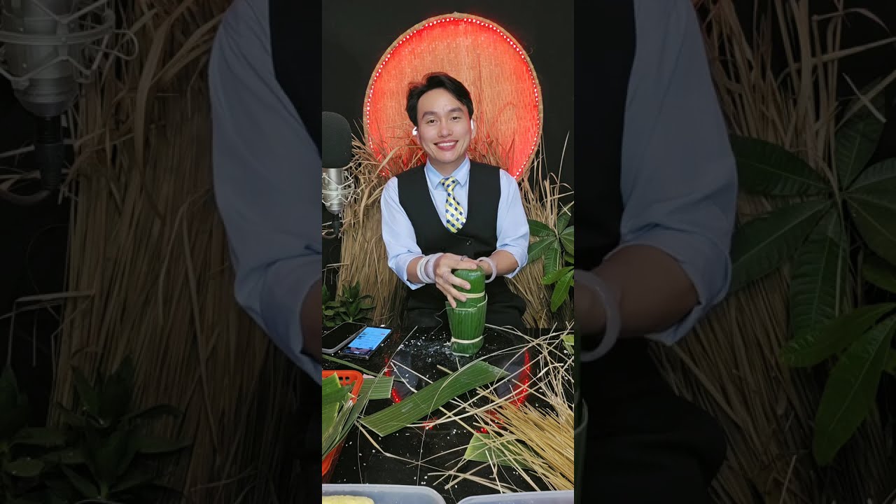 🥫 Wrapping Vietnamese Cylindrical Sticky Rice Cake for Tet 