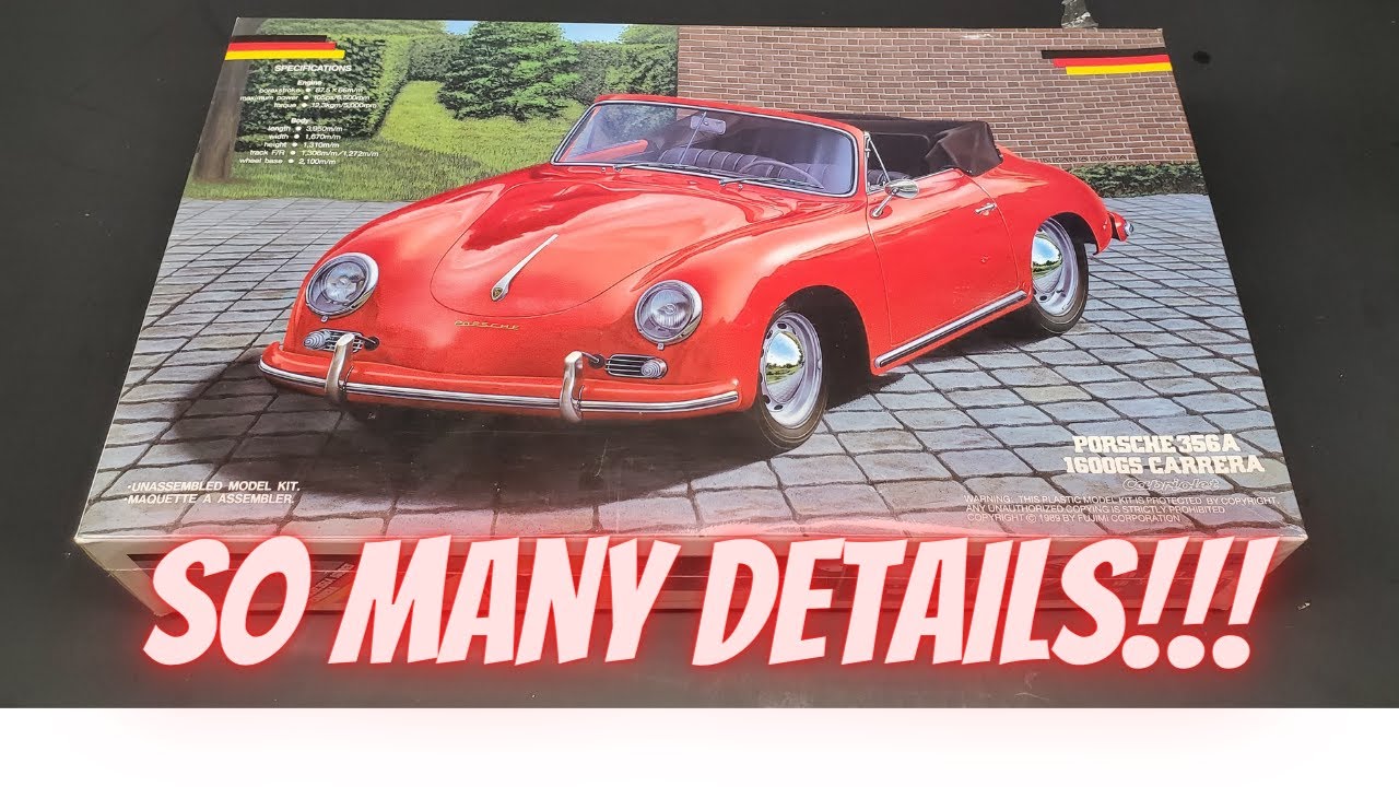 Fujimi Porsche 356A 1600GS Carrera / So many cool parts stuffed in one small box!!