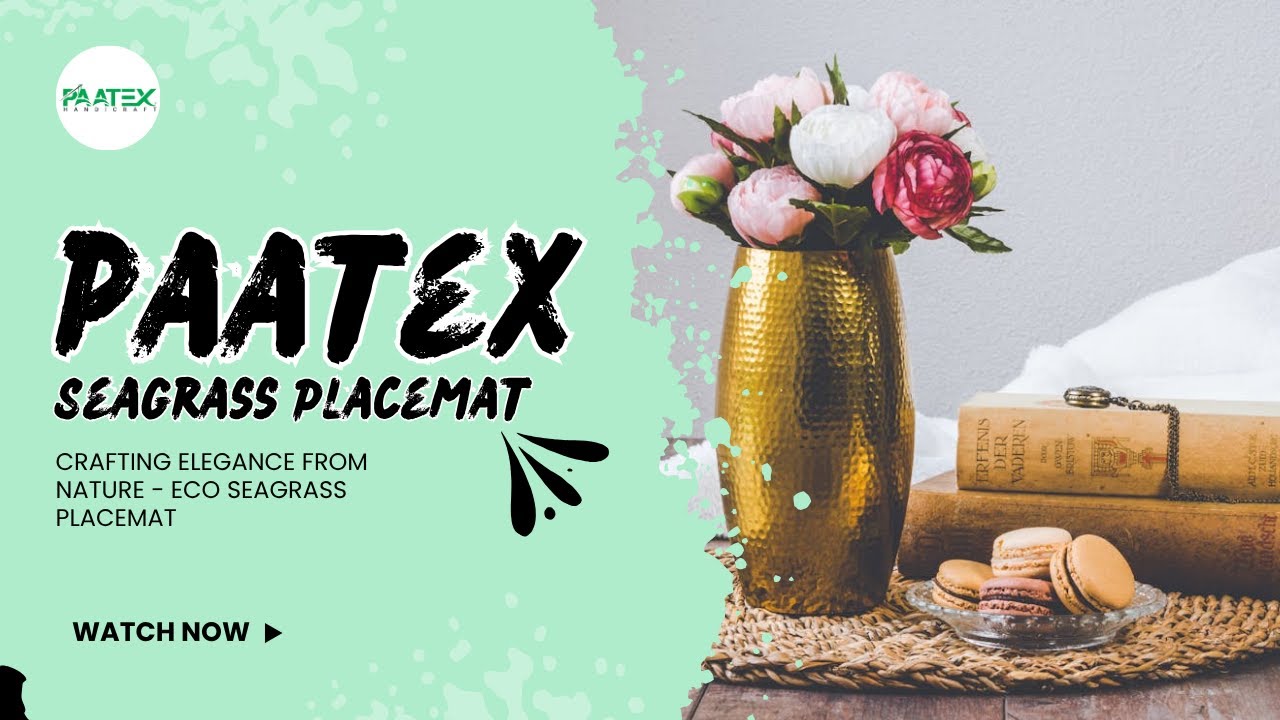 Eco-Friendly Seagrass Placemat | Handwoven Elegance by Paatex Handicraft