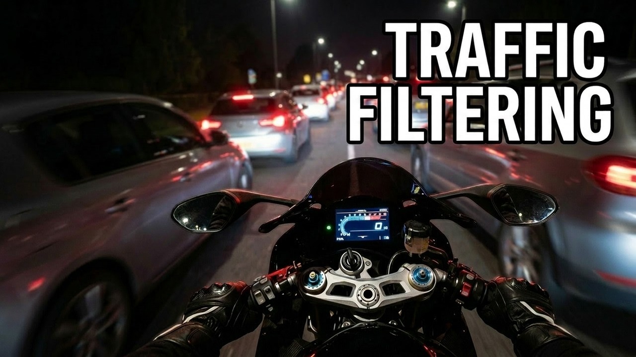 Как я пробираюсь сквозь пробки | MotoVlog #1