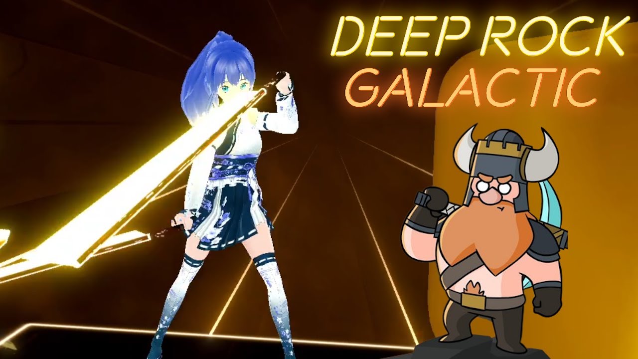 Beat Saber 🟧🟨 meets Deep Rock Galactic in 