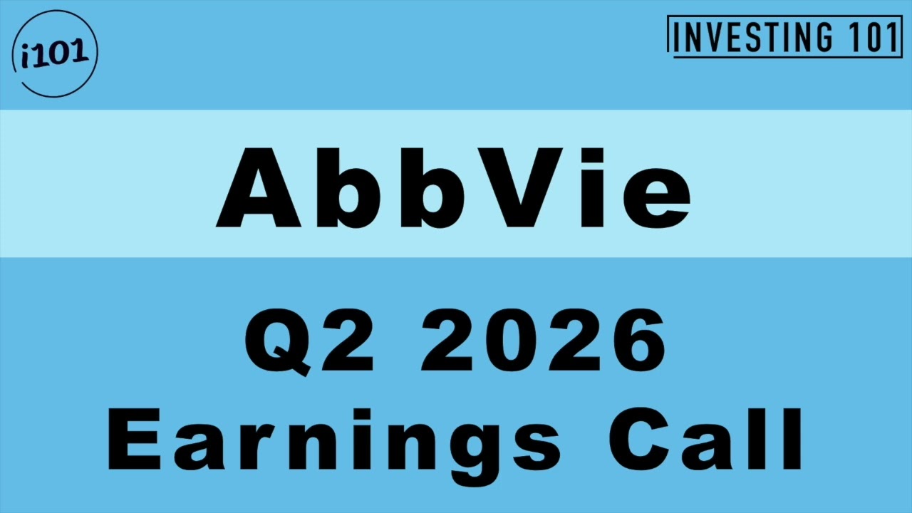 AbbVie Q2 2026 Earnings Call | Skyrizi & Rinvoq Sales Expansion Lifts Full Year Outlook