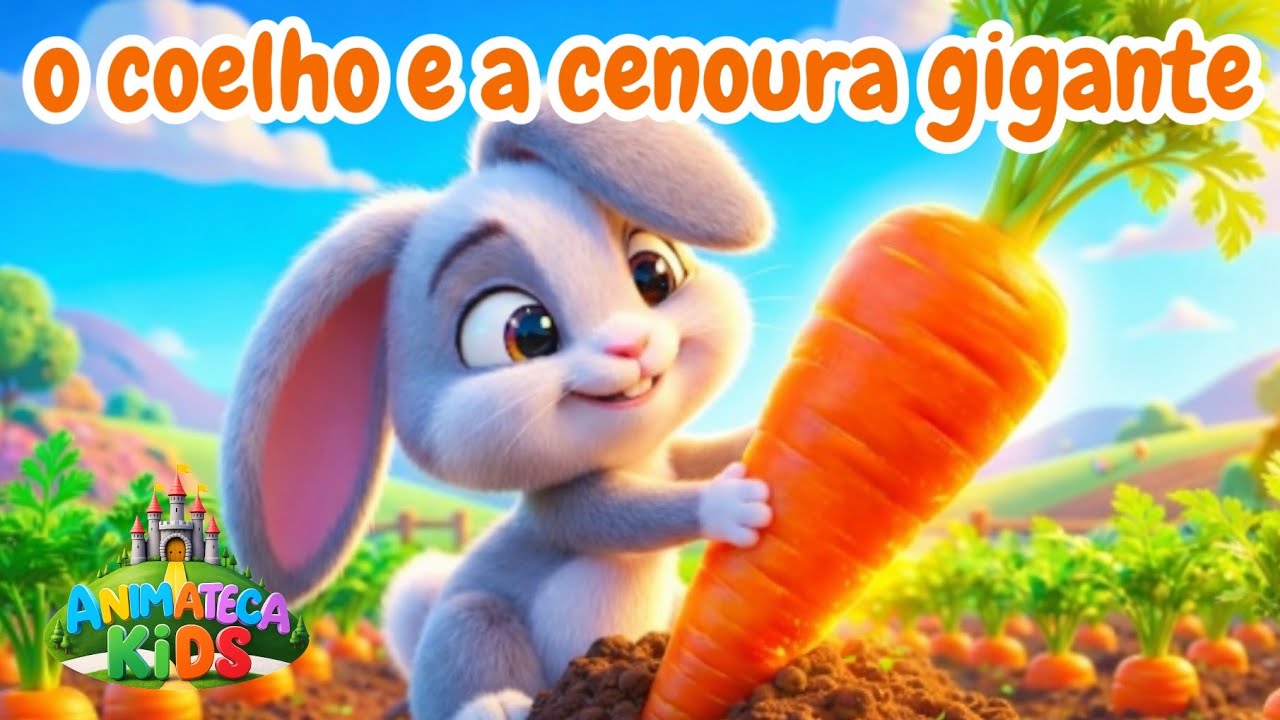 O coelho e a cenoura - história infantil | #historiainfantilparadormir#lerparacrianca#livrosinfantis