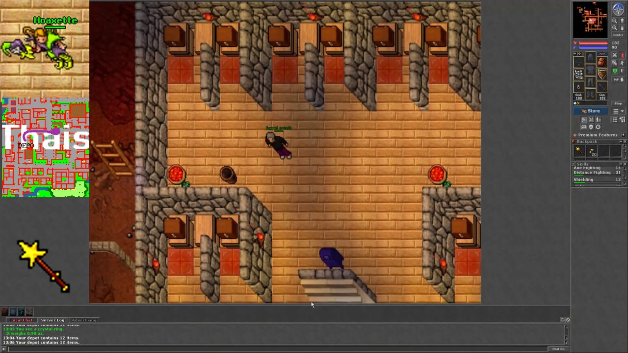 Tibia. Skilowanie z darmowym kontem.