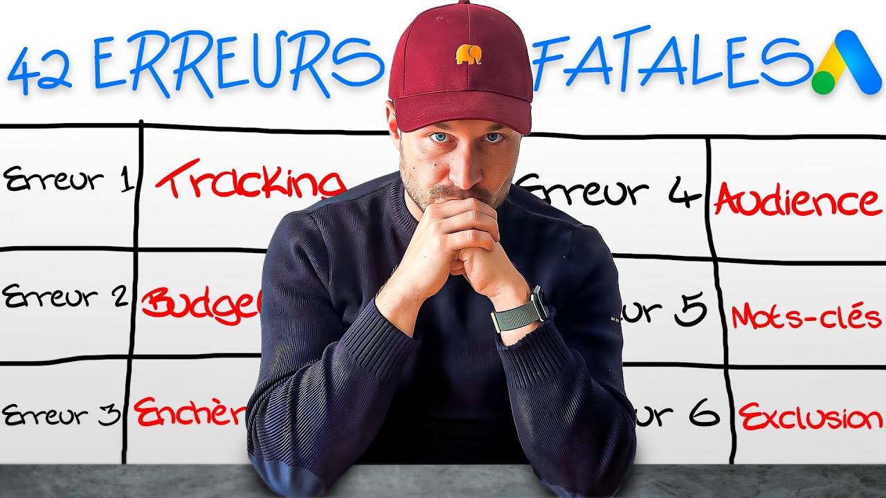 42 Erreurs Les Plus Courantes Sur Google Ads en 42 min ! [Formation Google Ads 2025]