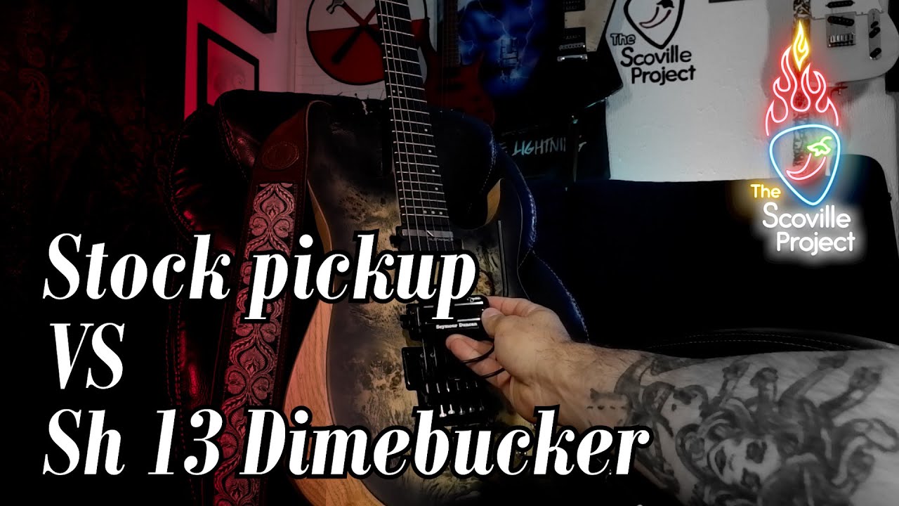 Schecter Decimator vs Seymour Duncan Sh 13 Dimebucker + recording tube amp at home