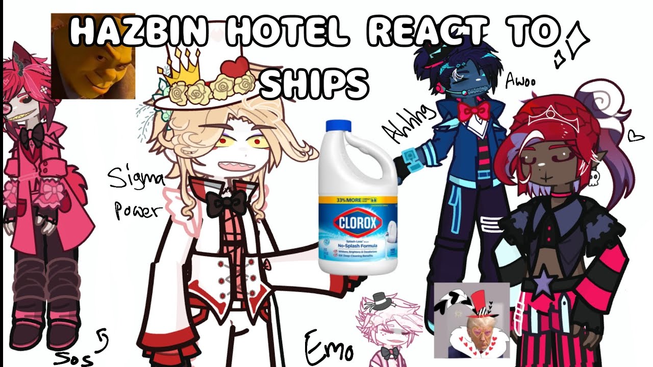 🎀 Hazbin Hotel react to ships 🎀 Gacha ☆ hazbin hotel ☆ reaction video ☆ GL2 ☆