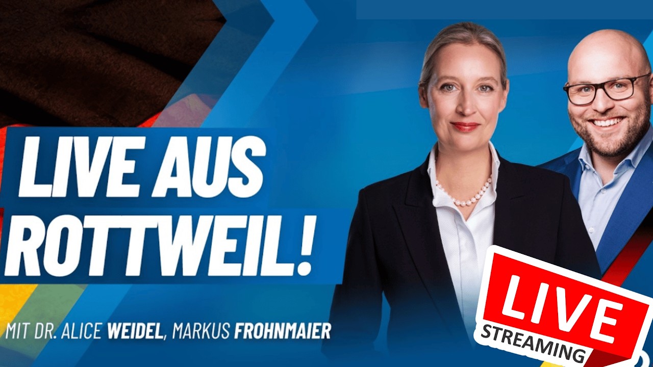 🚨MEGA AfD EVENT LIVE 🚨 Alice Weidel & Tino Chrupalla & Markus Frohnmeier aus Rottweil