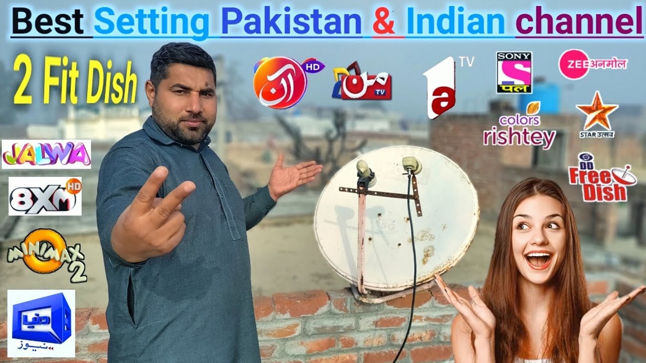 My Second video Best 2 Fit Dish Setup Pakistani Indian channel Satellite One Dish setting