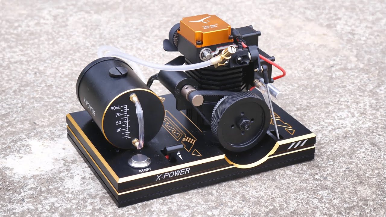 4 Stroke RC Engine Kit Test - Toyan Engine FS-S100 | ENGINEDIY