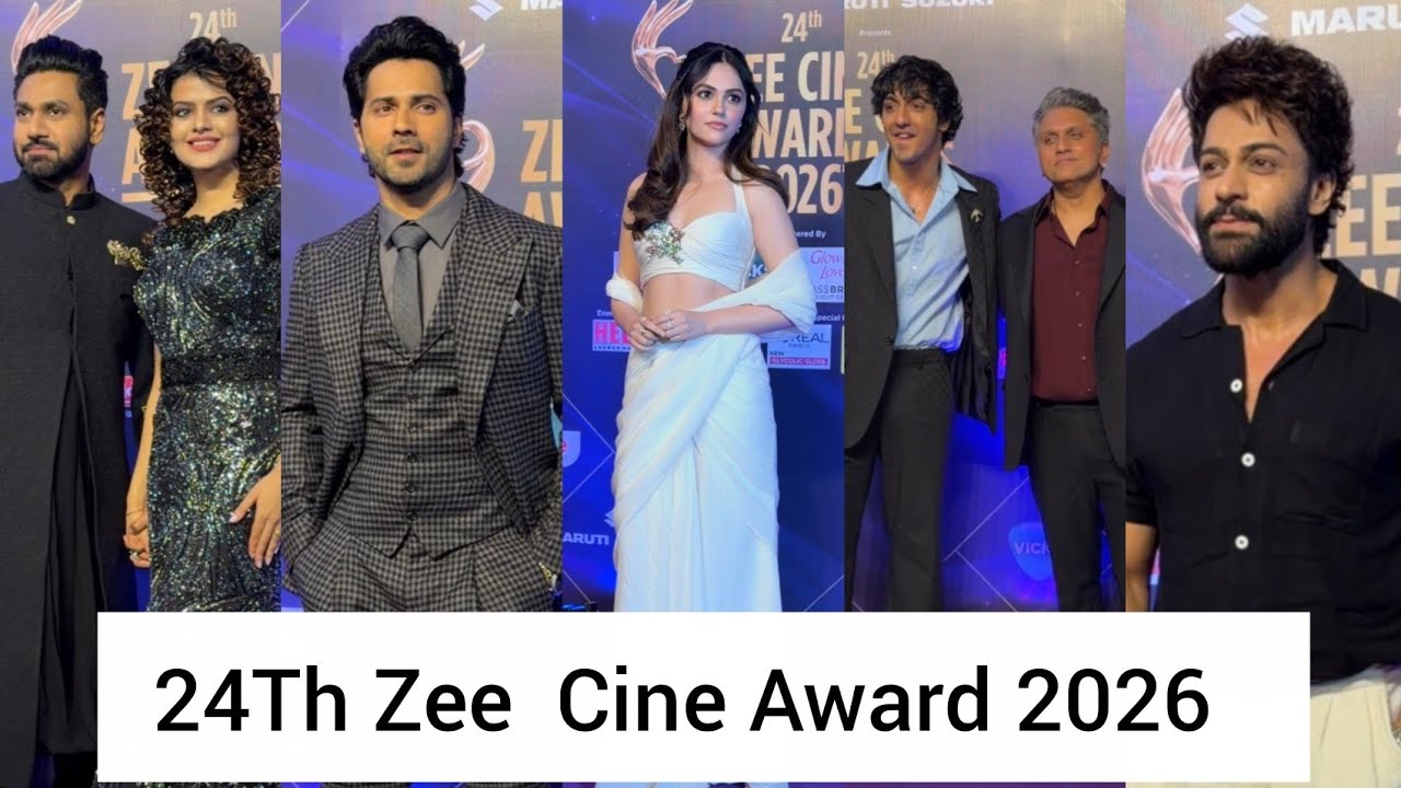 24Th Zee  Cine Award 2026  Ahaan Pandey Aneet Pada Mohit Suri Palak Varun Dhawan Shalin Bhanot 😍🤩