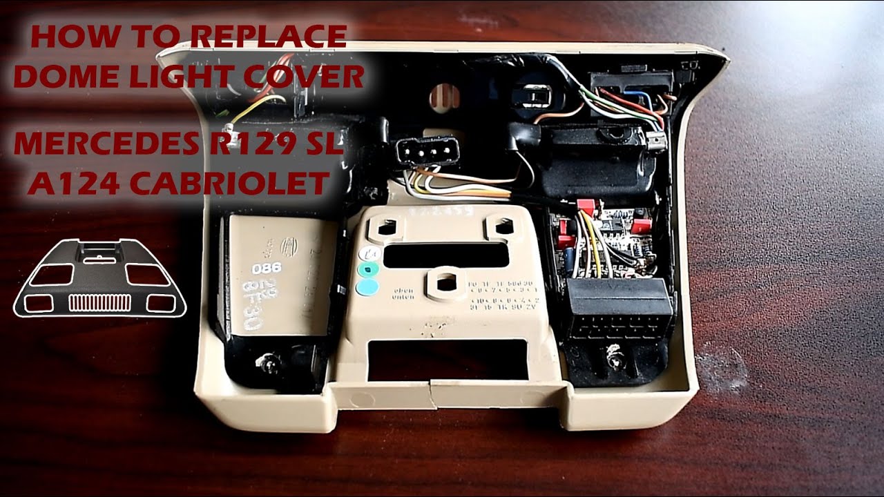How to Replace/Install Mercedes R129/A124 Dome Light Cover