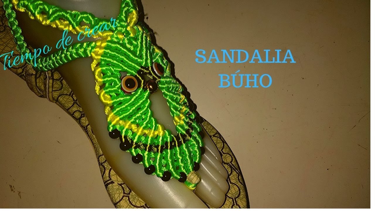 SANDALIA en macrame BÚHO-2, paso a paso