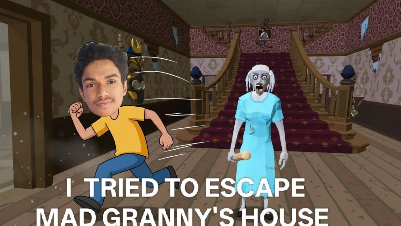 I TRY TO ESCAPE MAD GRANNY'S HOUSE  (part 1) #granny  #gameplay #ghost  #horrorgame #horrorgames 
