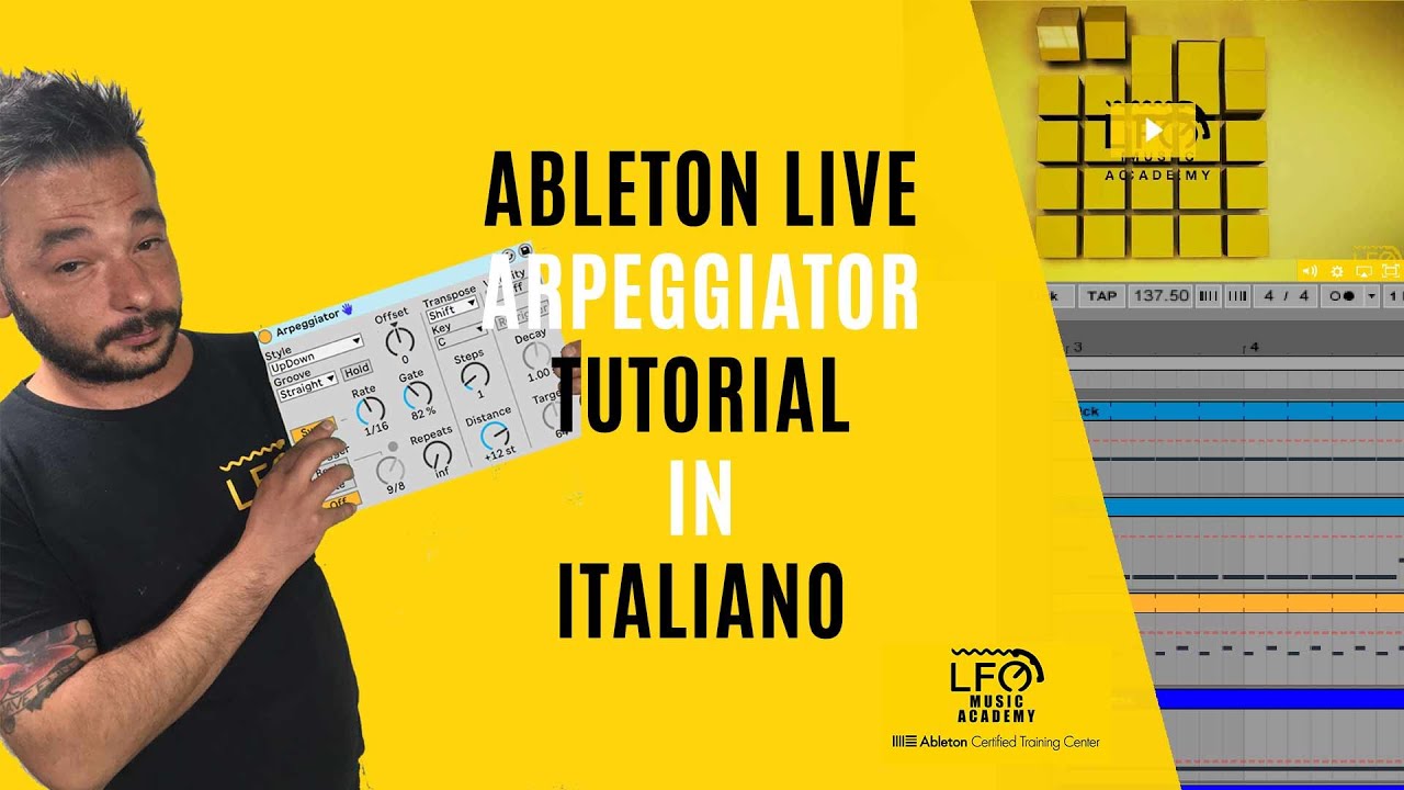 Ableton Live Arpeggiator Tutorial in italiano
