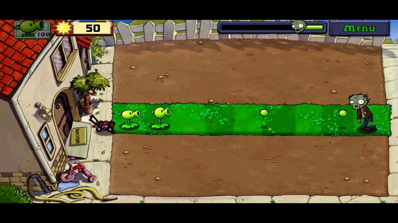 Level 1 of plants v Zombies 
