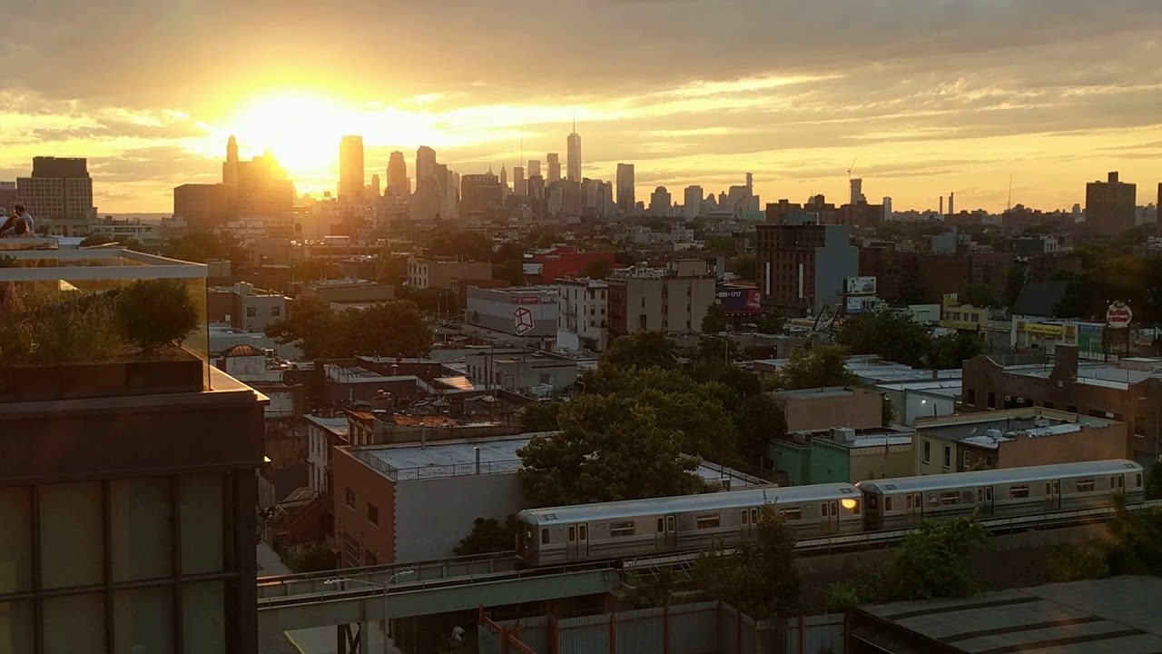 Sunset from Crown Heights Rooftop, Brooklyn