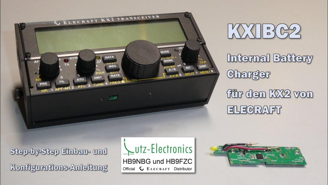 KXIBC2 – Internal Battery Charger für den ELECRAFT KX2