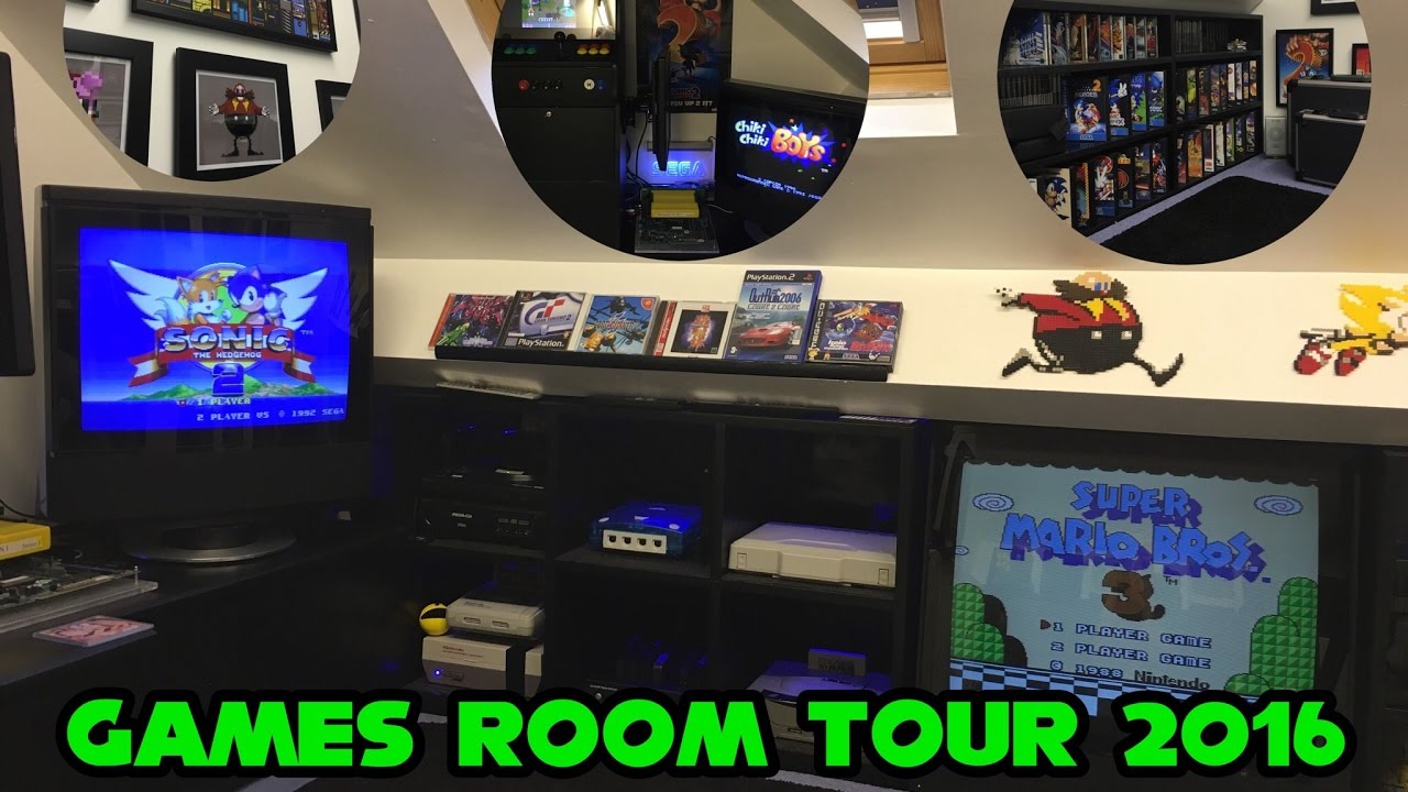 Games Room 2016/Man Cave/Retro gaming setup & tour