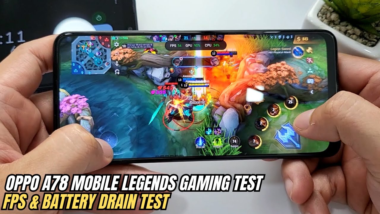 Oppo A78 4G Mobile Legends Gaming test | Snapdragon 680, 90Hz Display