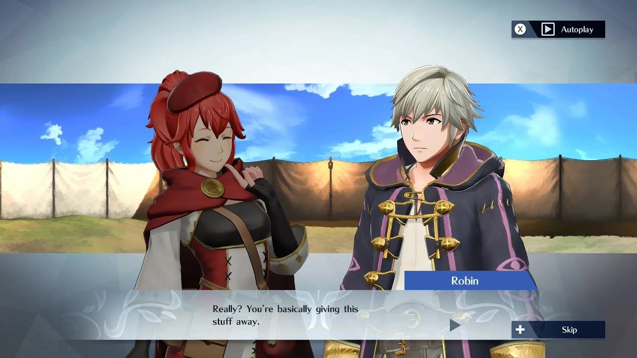 Fire Emblem Warriors - Anna & Robin (M/F) Support Conversation