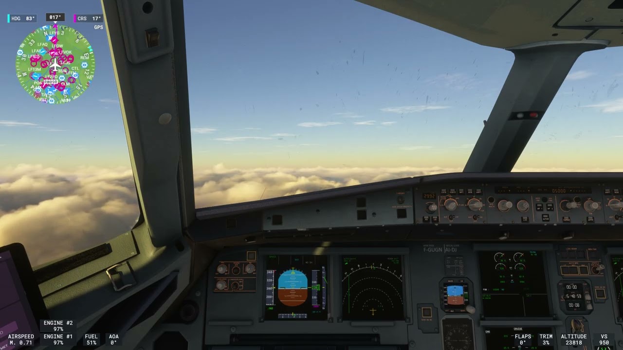 Microsoft Flight Simulator 2024 Airbus A318 Paris to Amsterdam