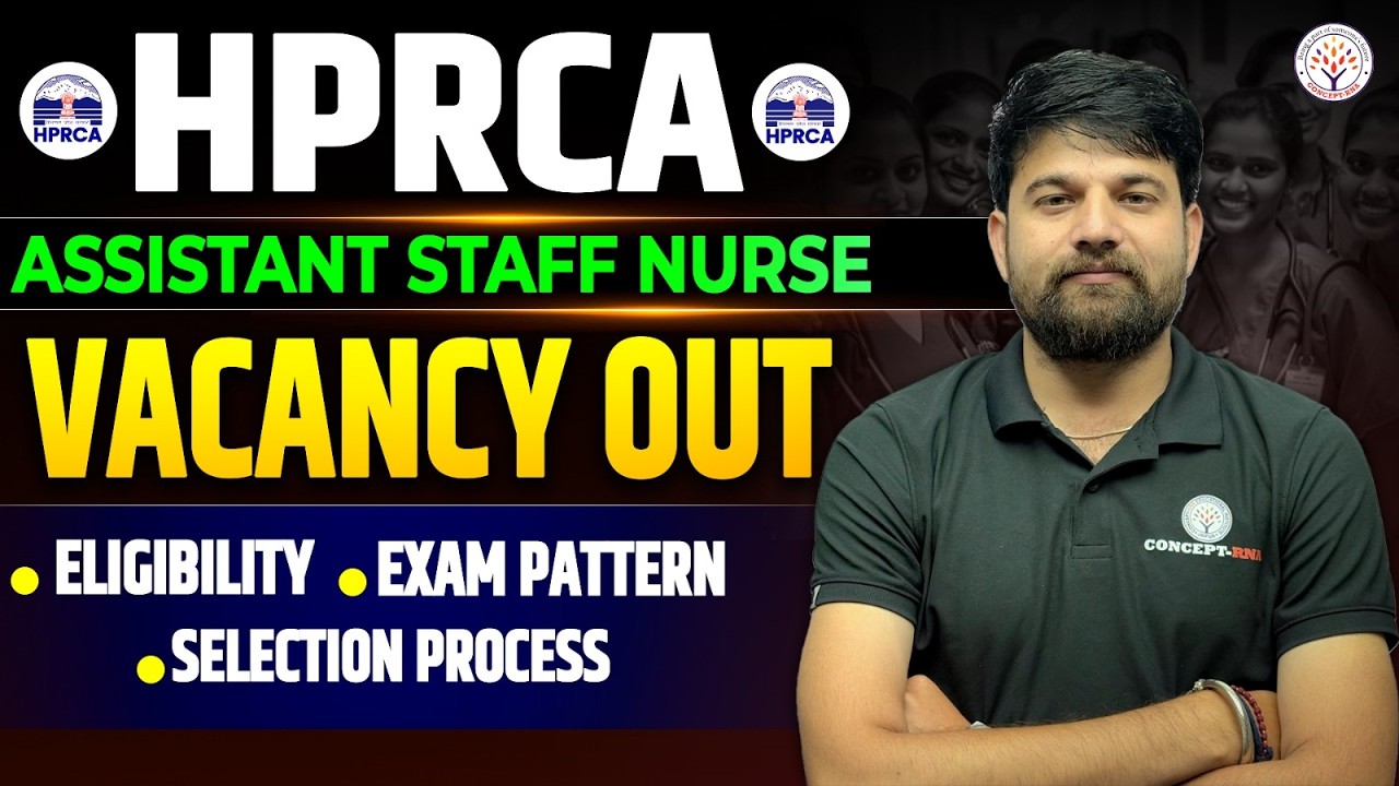 HPRCA Staff Nurse Vacancy 2026 | HPRCA Assistant Staff Nurse Recruitment | HPRCA | Sagar Sir