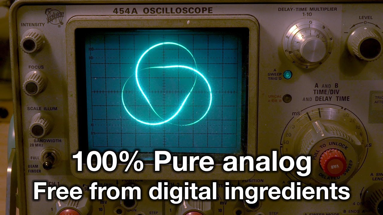 Knotty Analog Oscilloscope Art
