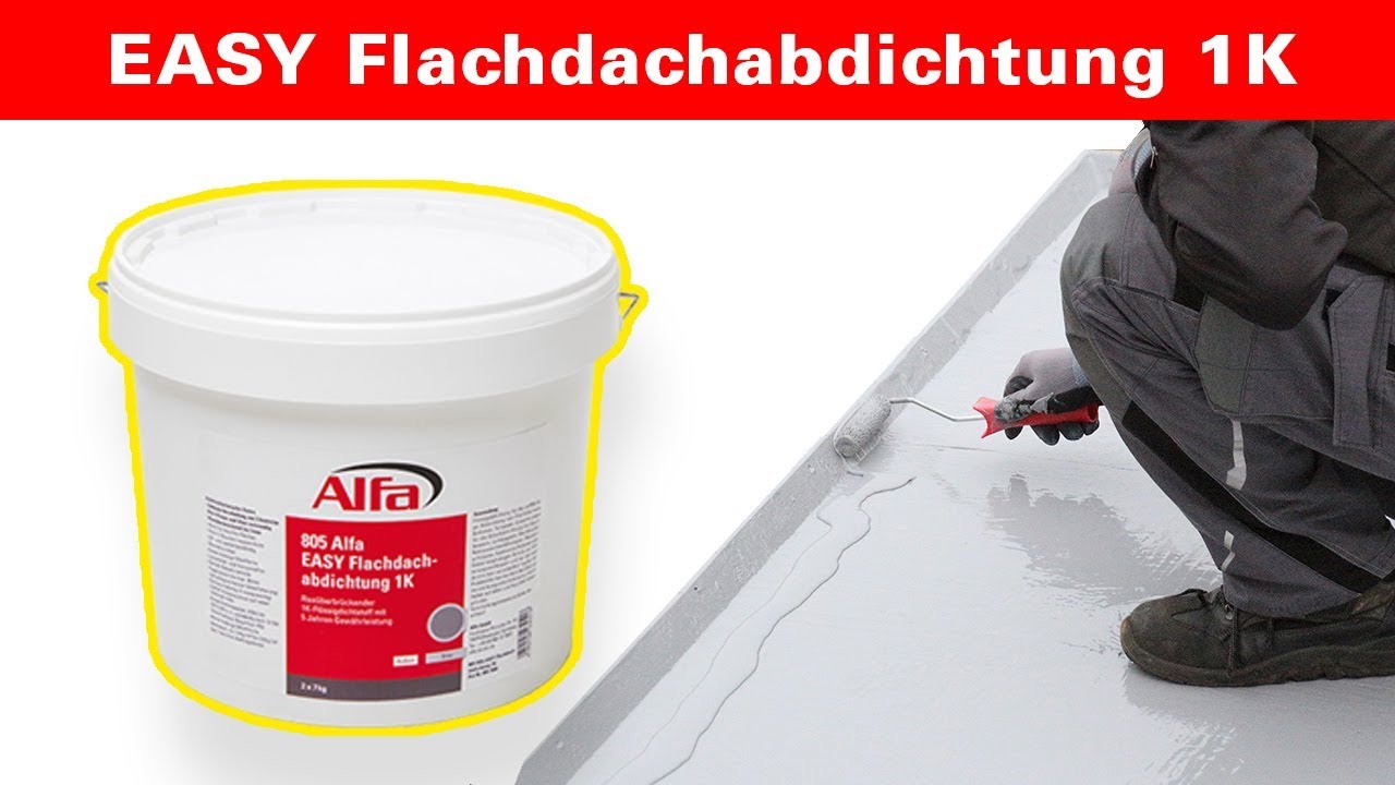 Abdichtung eines Garagendachs mit Alfa EASY Flachdachabdichtung