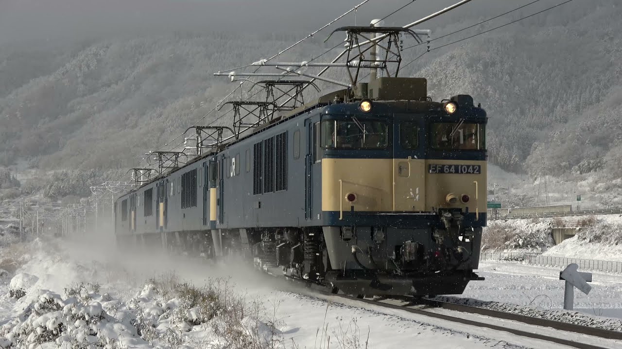 お正月恒例のEF64の4重連!2022年1月1日の8467レ南松本,西条,稲荷山
