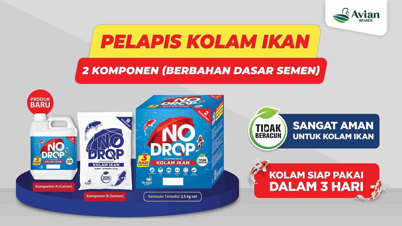Video Produk No Drop Kolam Ikan 2 Komponen