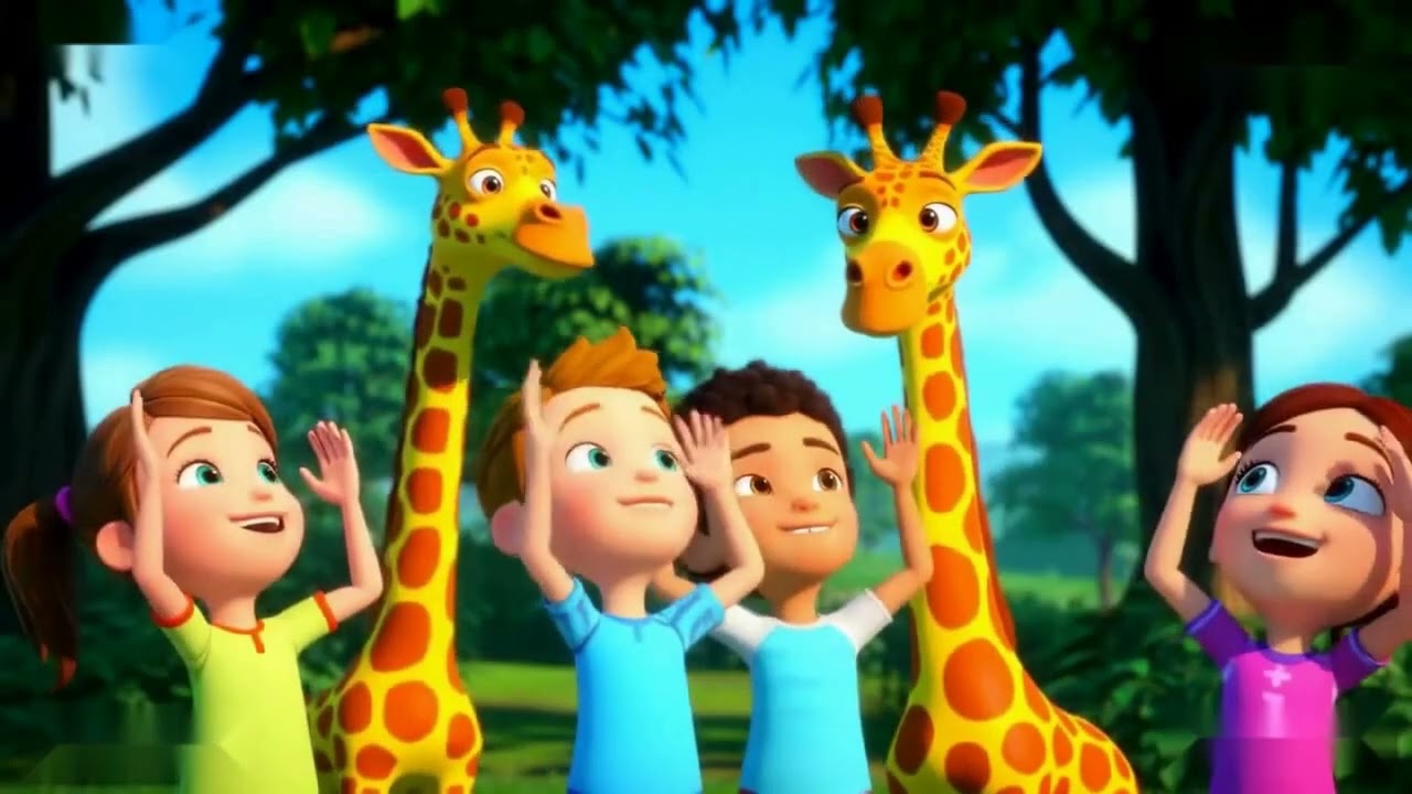 Giraffe Zuzu's lange nek | Lustige Kinderlieder