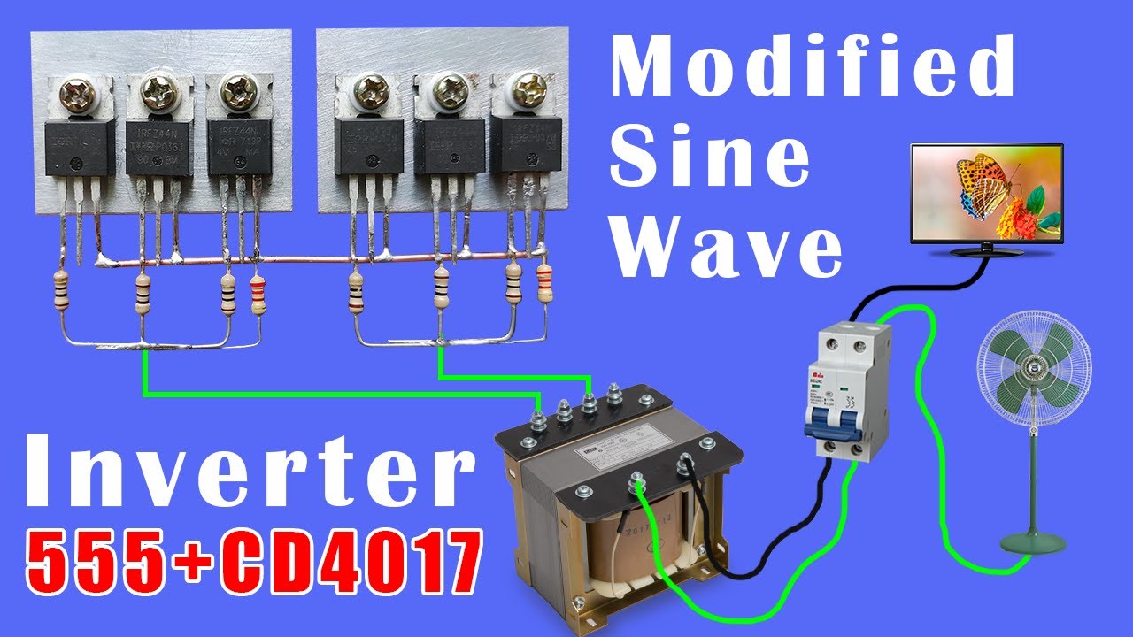 How to make 12V DC to 220V AC Inverter | Inverter 3000 Watt, Pure Sine Wave | 12V 220V Inverter,50hz