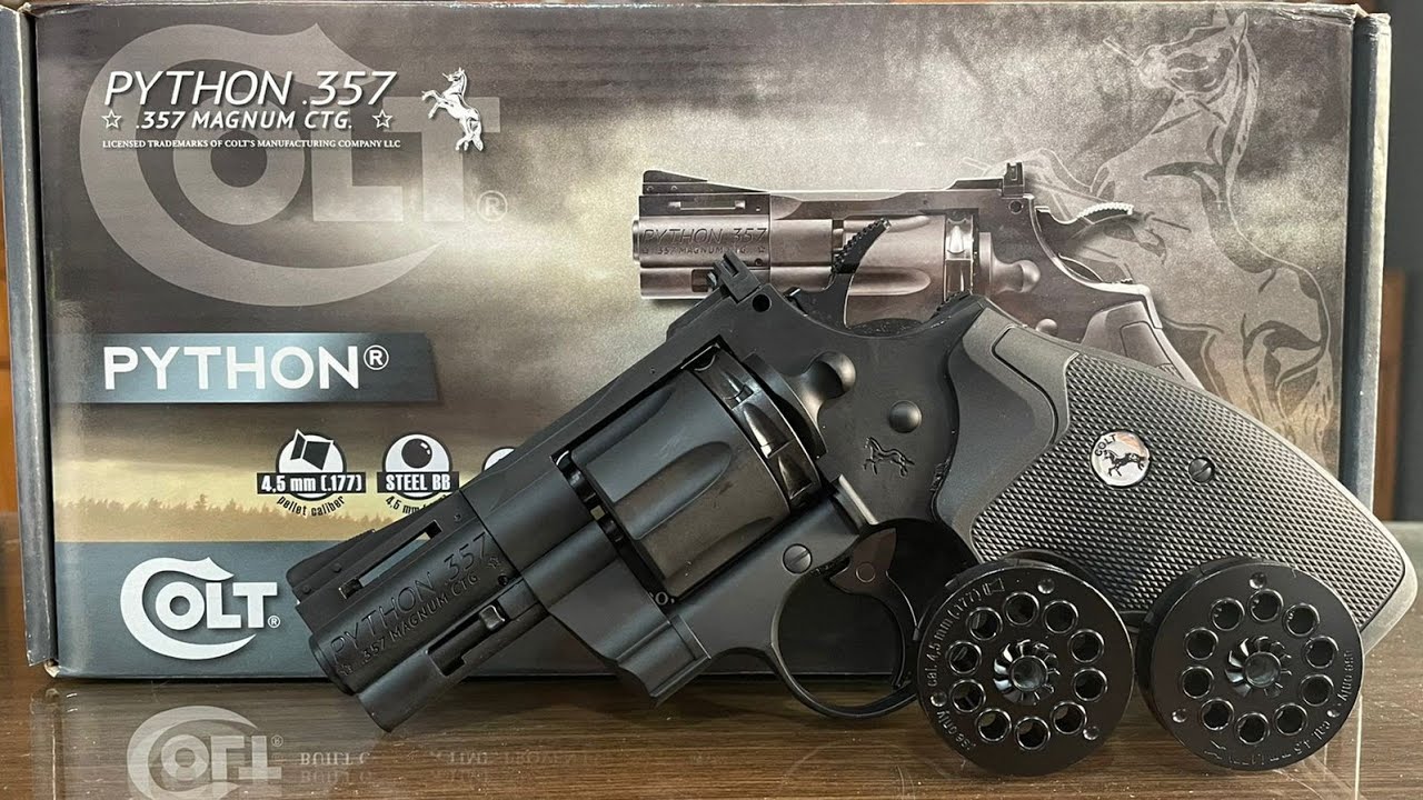 Umarex Colt Python 357 Co2 Bb and Pellet Air Revolver by Airgunkart #airgun #shooting #target