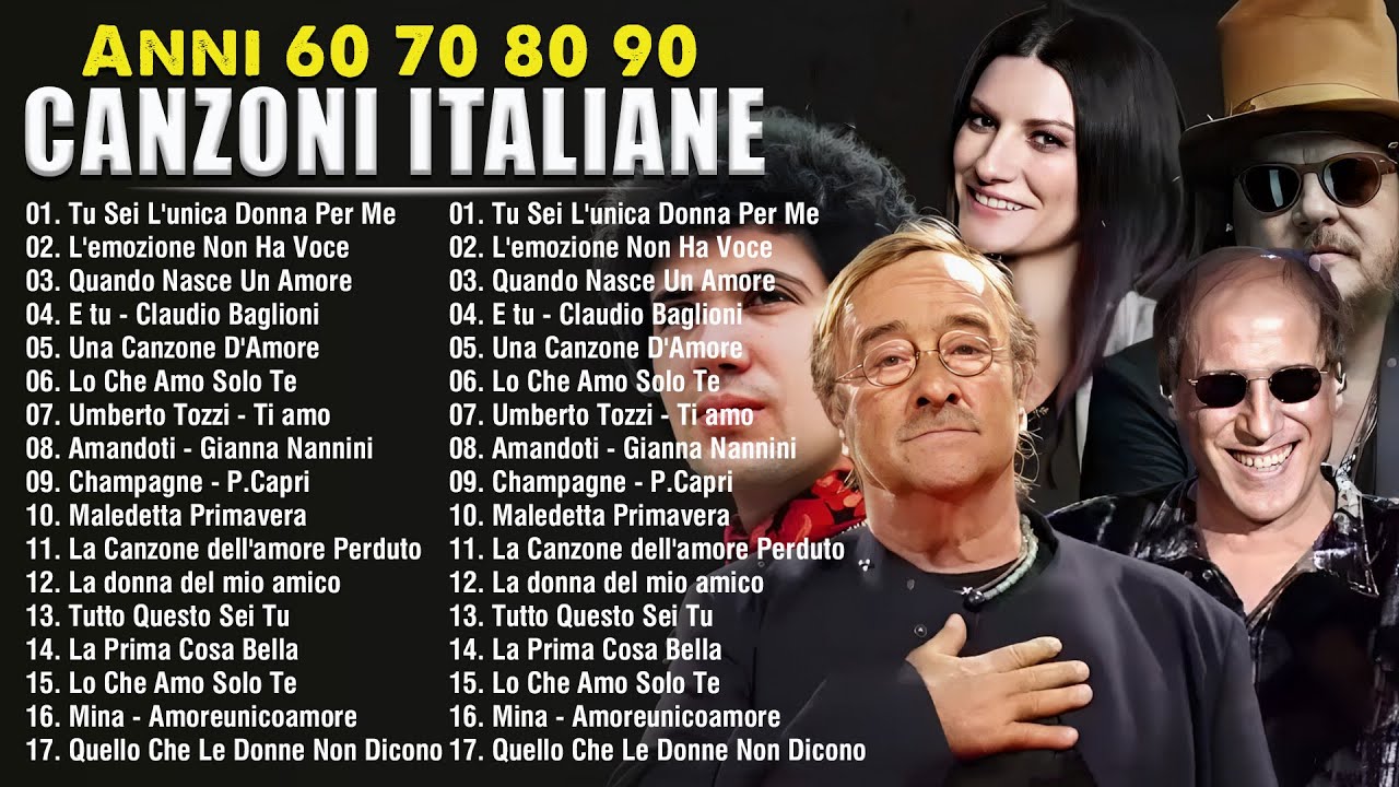 Le più belle canzoni italiane anni 60 70 80 90 📀 Le 40 canzoni d'amore più belle italiane