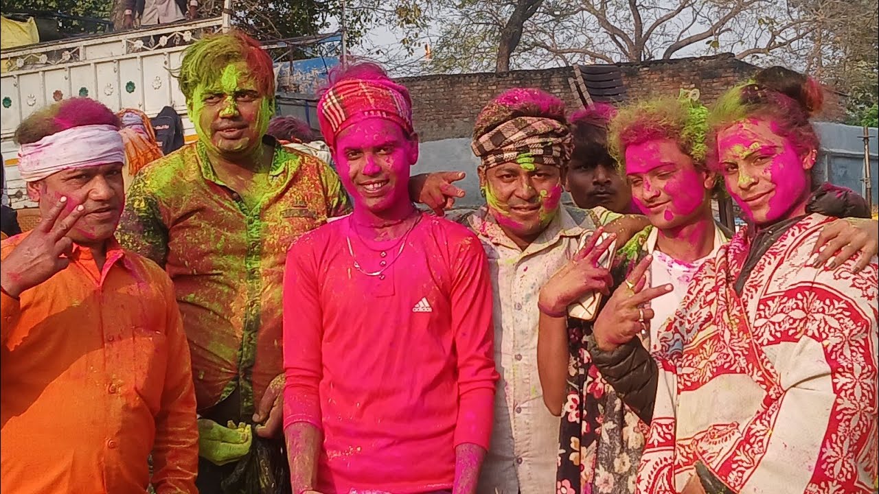 शुभकामनाएं होली छोटू डांसर खन्ना सिंह चौहान की नौटंकी सभी कलाकार से होली खेले 