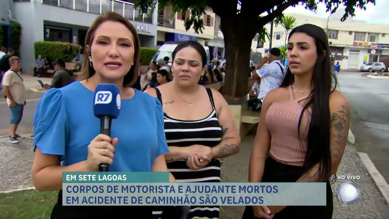 Corpos de motorista e ajudante mortos em acidente de caminhão são velados em Sete Lagoas (MG)