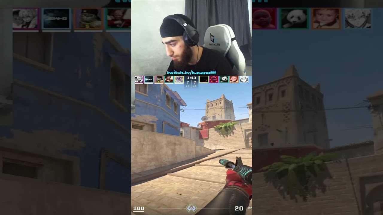Мид чисто (почти) #cs #twitch #cs2 #memes #csgomoments #kasanofff
