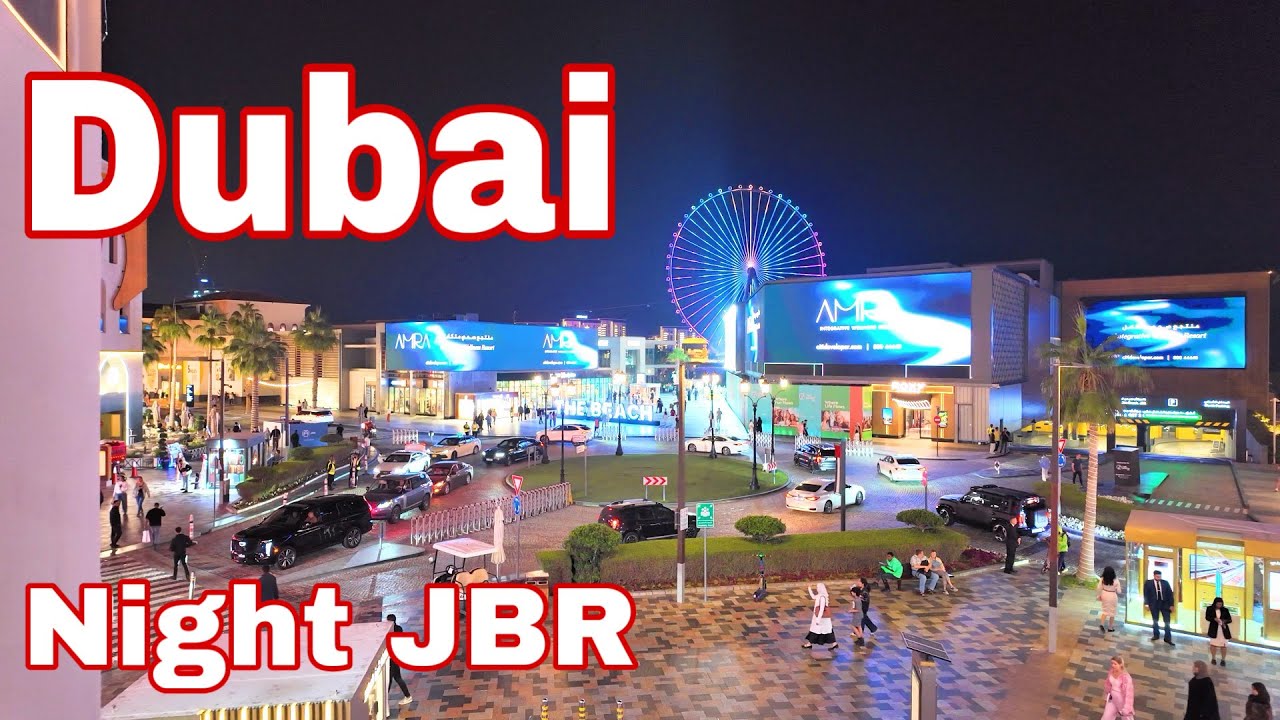 Dubai [4K] Night JBR Walking Tour 🇦🇪