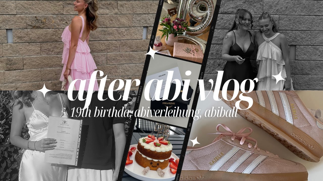 weekly vlog / 19. geburtstag, abiverleihung, abiball 🩷 // kiara sophie