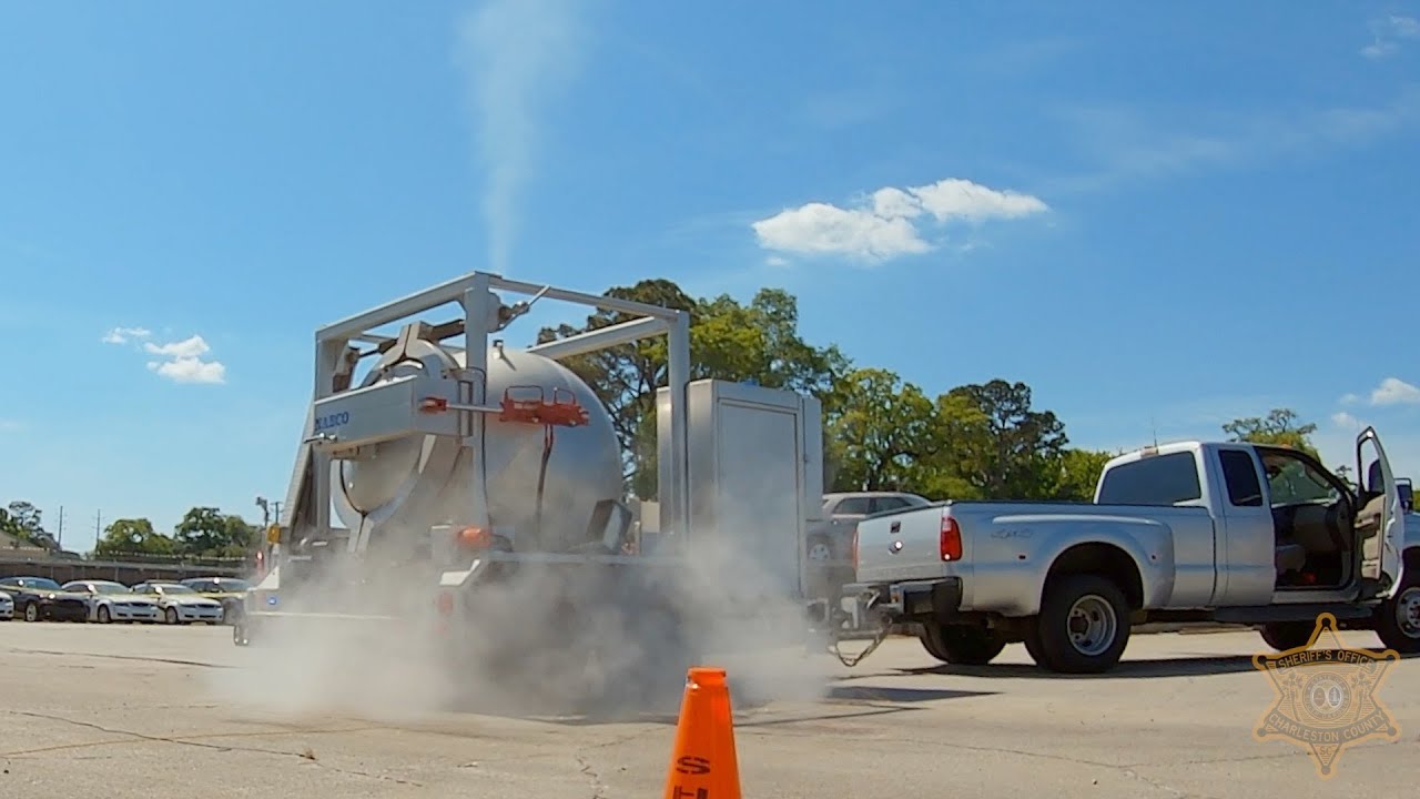 Blowing up C-4 in Charleston County Bomb Squad's TCV