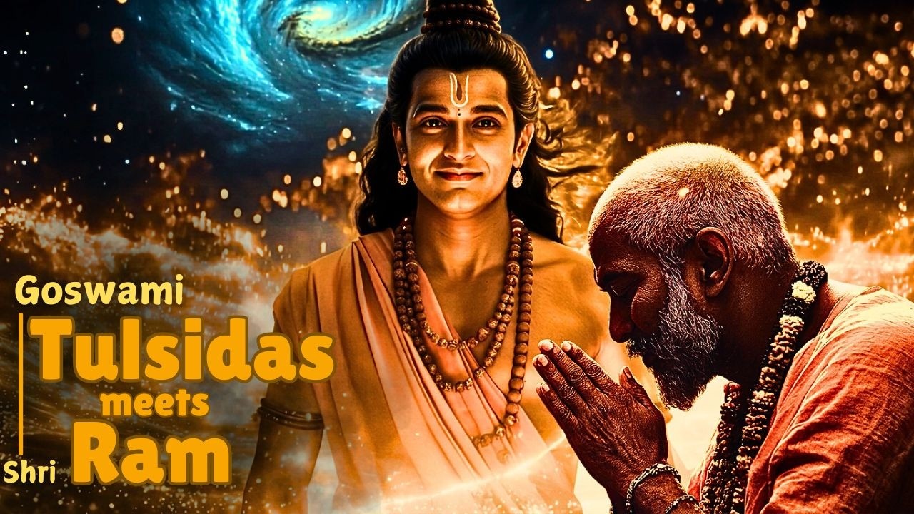 Goswami Tulsidas ji Meets Shri Ram ji | Chitrakoot Story | India's Best AI Studio 🇮🇳