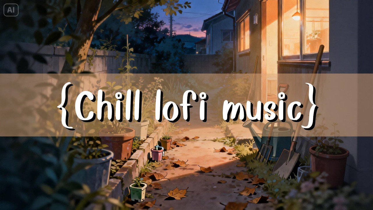 Chill lofi music - feel relax with cozy backyard - music for study/work/relax